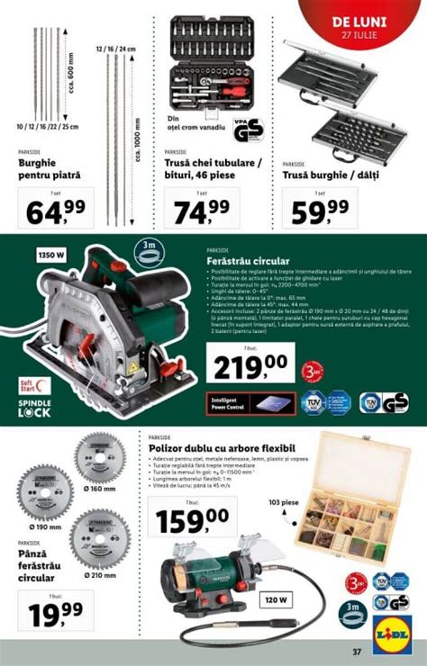 Atelierul Lidl Oferta Parkside Din Iulie Promotii Lidl Parkside