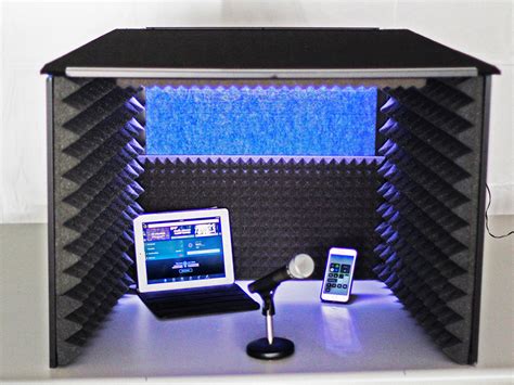 Gauntlet PodCaster And Voice Over Vocal Booth Table Top Echo Eliminator