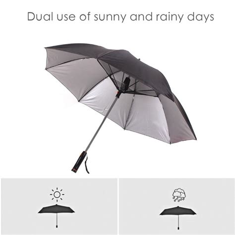 Fanlı USB Uzun Saplı Güneş Şemsiyesi Fan Cool umbr ile Proof Umbrella