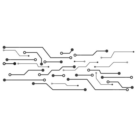 Circuit Board Line Cpu Chip Iconillustration Vector Chip Technical