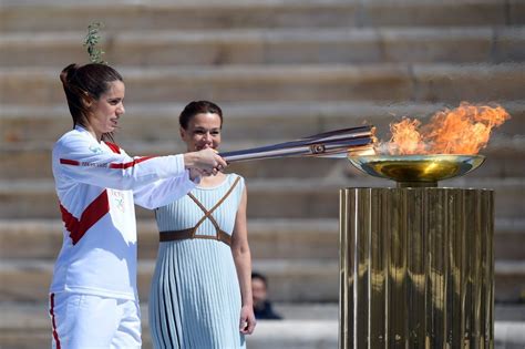 Greece Hands Over Olympic Flame To Tokyo