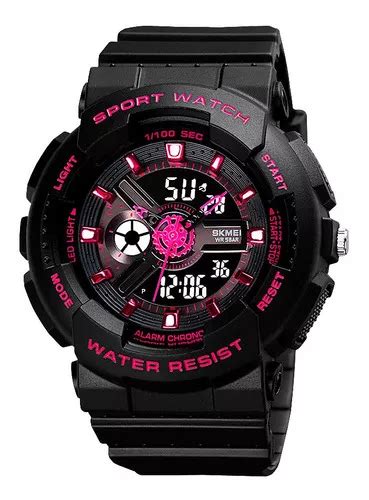 Reloj Skmei Digital Anal Gico Ni O Ni A Sumergible Agua Color De