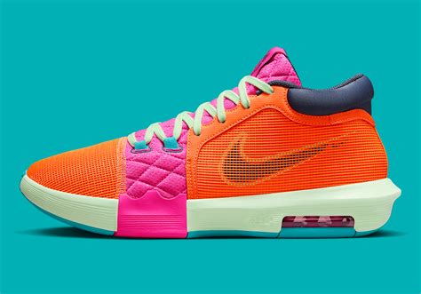 Nike LeBron Witness 8 Orange Teal FB2239 800 SneakerNews