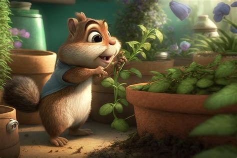 Premium AI Image | A scene from the movie alvin and the chipmunks