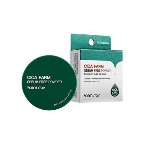 FarmStay, Cica Farm Sebum Free Powder, 5 g