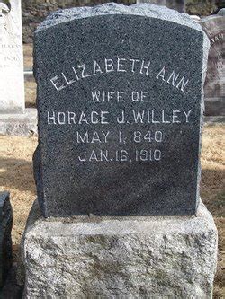 Elizabeth Ann Chapman Willey 1840 1910 Homenaje De Find A Grave