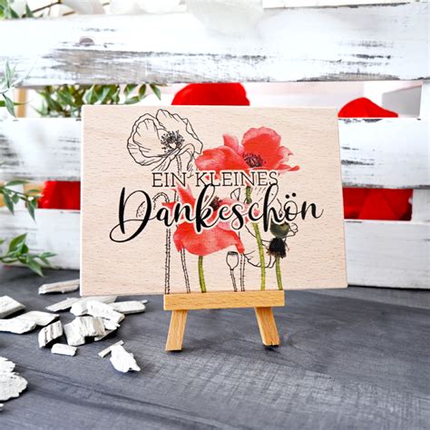 Interluxe Luxecards Postkarte Aus Holz Ein Kleines Dankesch N Ser