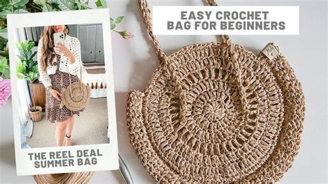 Easy Crochet Bag For Beginners Crochet A Purse With Raffia Youtube