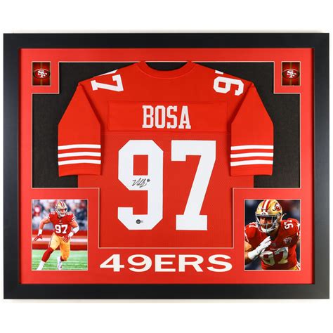 Nick Bosa Signed Custom Framed Jersey Display (Beckett) | Pristine Auction