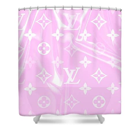 Louis Vuitton Shower Curtain Pink And White My Luxurious Home