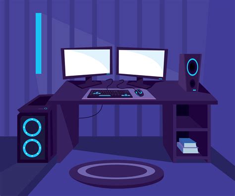 video game room 10436133 Vector Art at Vecteezy