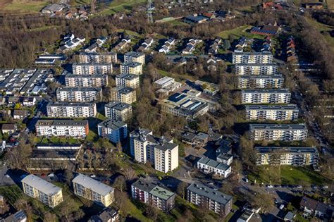 Luftaufnahme Castrop Rauxel Wohngebiet Der Mehrfamilienhaussiedlung