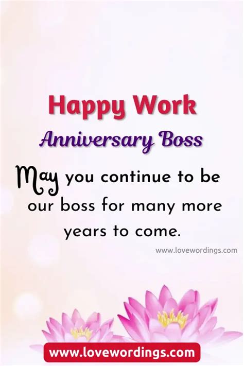 45 Amazing Work Anniversary Wishes To Boss 2023