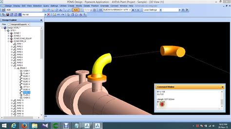 How To Model Slope Pipe Line In Pdms Youtube