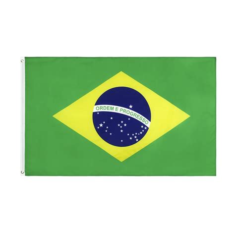 Bandera Nacional De Brasil Bander N Colgante De Poli Ster Impresi N