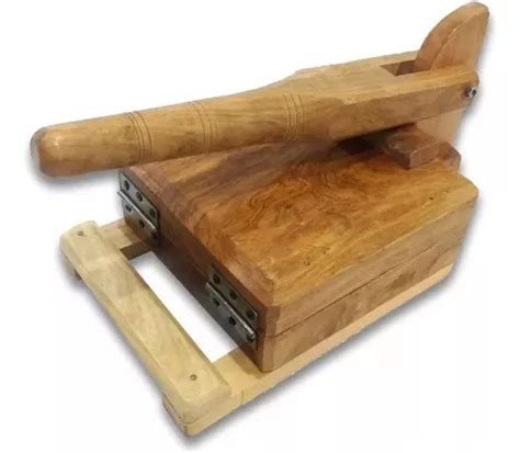 Maquina Prensa Tortilladora De Madera De Mezquite Grande Env O Gratis