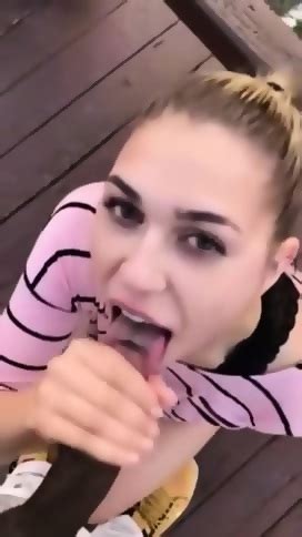 Public Blowjob Amateur Blonde Teen