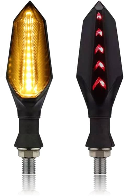 Buy MotoParAcc Sequential LED Turn Signals Universal Motorcycle Rear