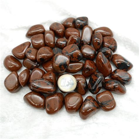 Mahagoni Obsidian Trommelsteine – Steineheilen.de