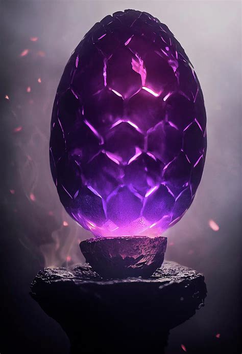 Purple Dragon Egg Digital Art By Billy Bateman Pixels