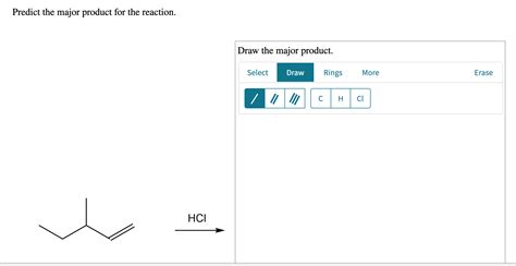 Solved Predict The Major Product For The Reaction Draw The Chegg