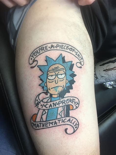 Meaningful Rick And Morty Tattoo Designs Howtocutcurtainbangsdiy