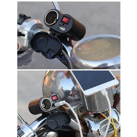 Adaptador Tomada Usb Carregador Para Motos Celular Gps Shopee Brasil