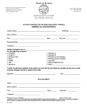 Medical Exemption Form The Fill Out And Sign Printable PDF Template