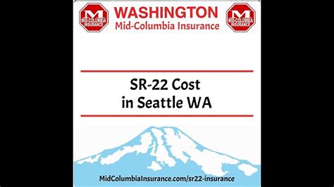 SR22 Cost in Seattle WA #SR22 #SR22Insurance #SR22Cost #Seattle # ...