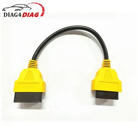 Автомобильный удлинитель OBD2 на 16 контактов, 30 см, 13 см
