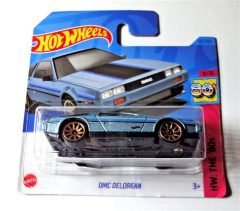 Hot Wheels 2023 DMC Delorean Short Card 1 64 Hw The 80s HKG84