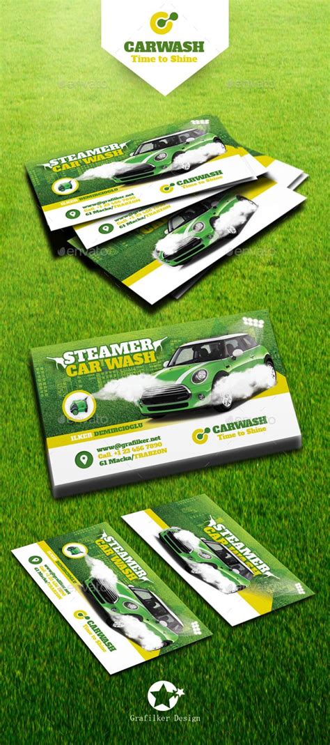 Car Wash Business Card Templates | Photography business cards, Printing ...