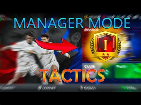 Best Manager Mode Tactics To Reach Fc Champ Eafc Mobile Youtube