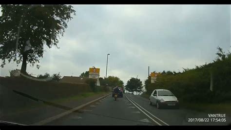 Motorbike Overtaking On Double White Lines Youtube