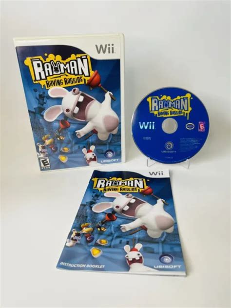 Rayman Raving Rabbids Nintendo Wii Complete W Manual Tested Near