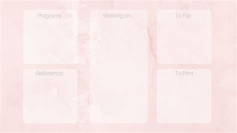 Pink Watercolor Desktop Organizer Wallpaper - Etsy in 2022 | Computer ...