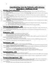 Coordinating Care For Patients With Urinary Disorders Docx