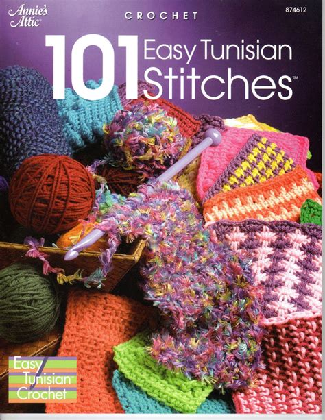 Annie S Attic Easy Tunisian Stitches Book Crochet Patterns For Sale