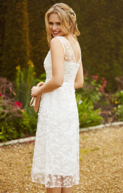 Azalia Midi Wedding Gown Ivory - Evening Dresses, Occasion Wear and