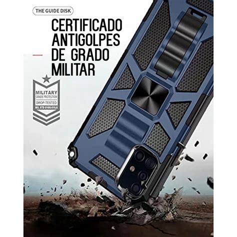 Funda Uso Rudo Doble Capas Para Samsung A S Rugged Robot Con Soporte