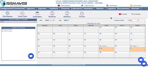 Generacion De Citas Isismaweb