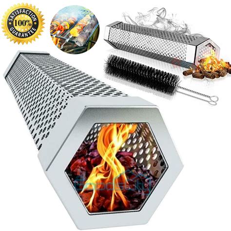 Smoke Generator Polygon Cold Hot Stainless Steel Pellet Smoker Tube Bbq