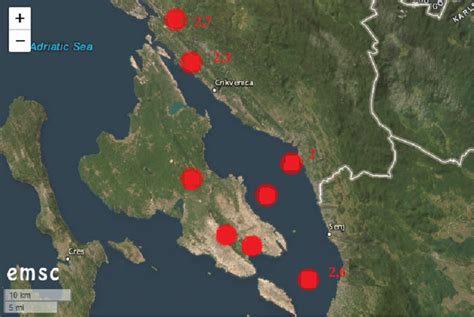 Danas 30 potresa zatreslo Hrvatsko primorje epicentri u Križišću