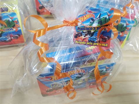 Hot Wheels Lembrancinha Personalizada Maletinha Embalada Elo