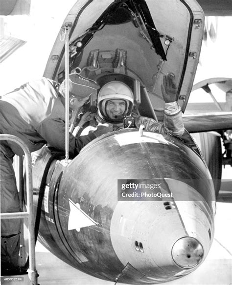 Portrait Of American Test Pilot Major General Robert Michael White In