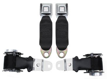 Corvette Lap Seat Belts W Retractors Pair Economy