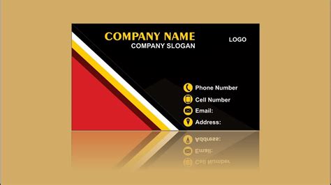 Business Card Design How To Design Business Card Coreldraw Tutorial