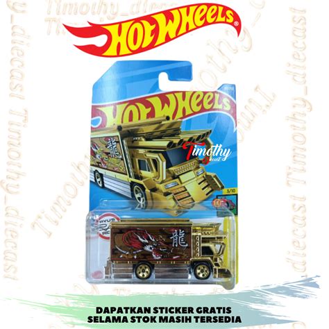 Hot Wheels Raijin Express Gold Eams Truck HW Art Cars Tampo Naga Lazada Indonesia