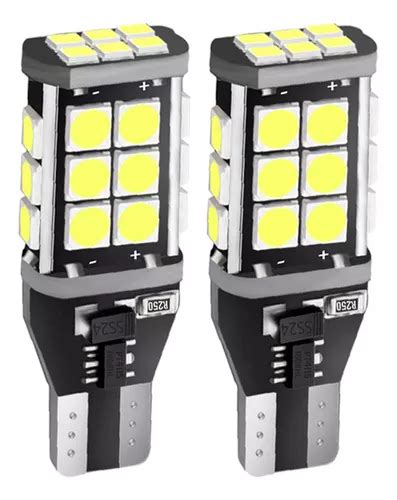 Foco De Pellizco Led T W W T Canbus Para Reversa Meses Sin