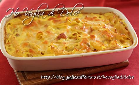 Pasta Al Forno Con Besciamella Salsiccia E Zafferano Ricetta Gustosa